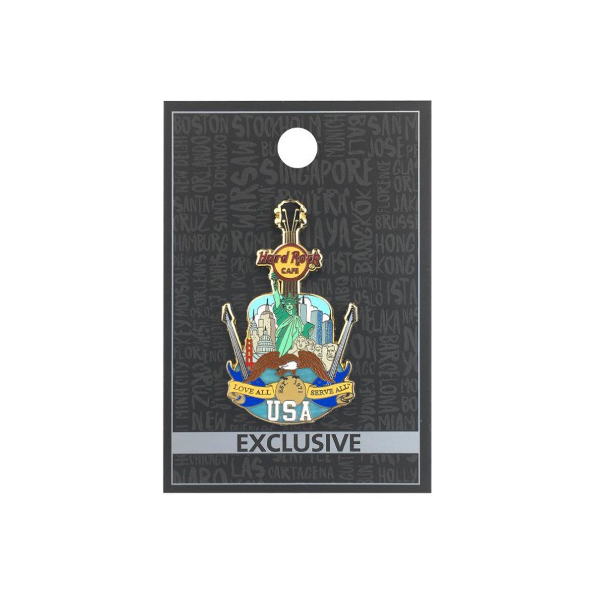 Core US City Art Pin image number 1